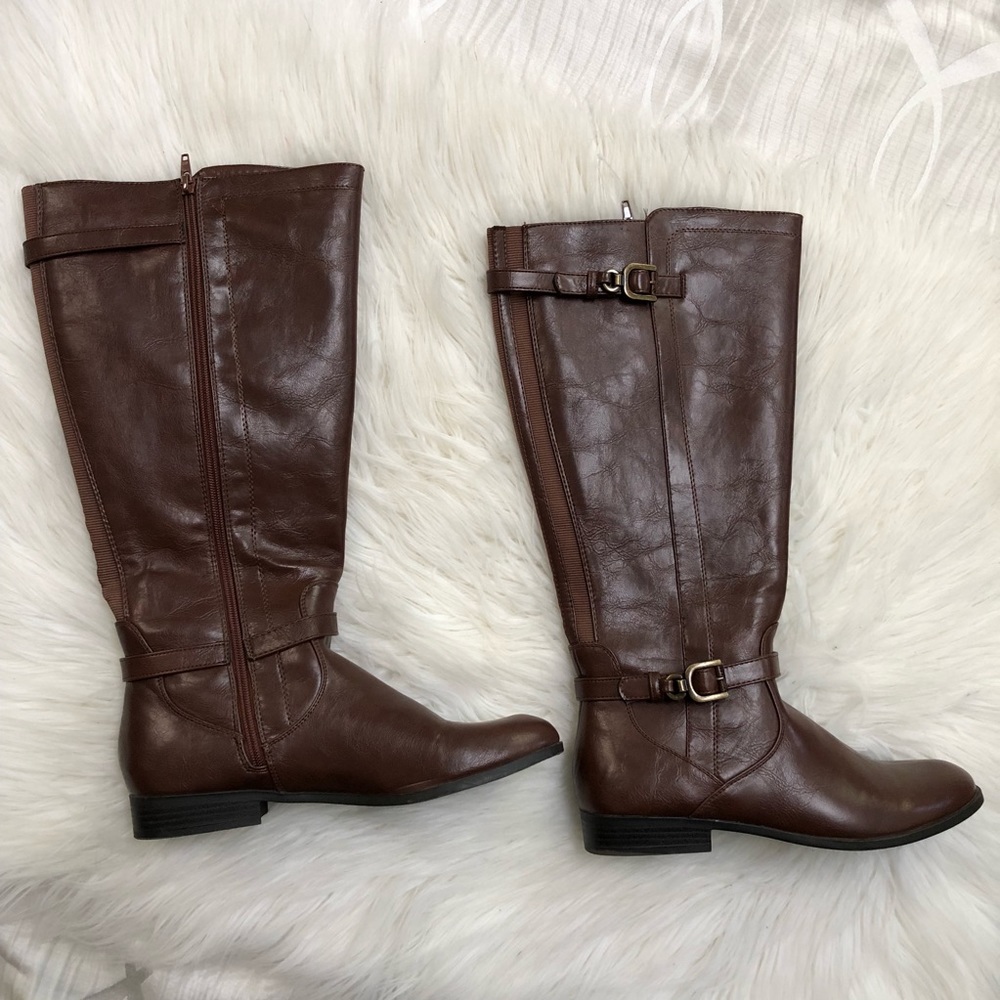✨Unisa Brown riding boots wide calf✨